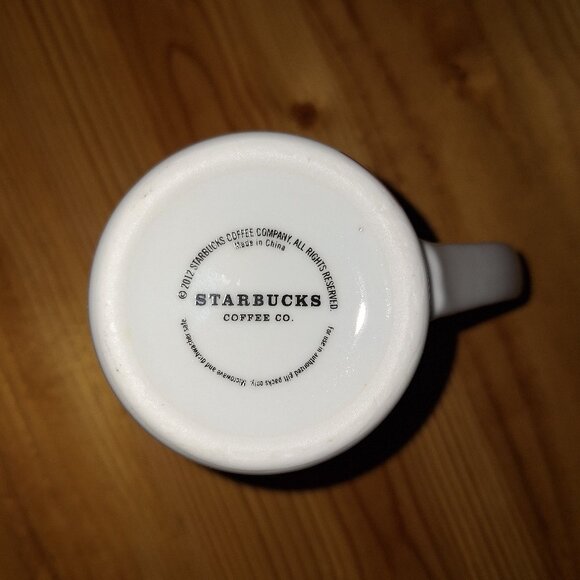 Starbucks 2012 Edition Coffee Tea Ceramic Mug - Picture 5 of 5